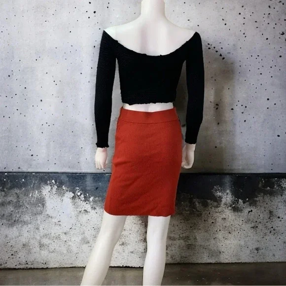 🆑Bar III Women's Pull-On Jersey Midi Skirt size Medium - Picture 3 of 6